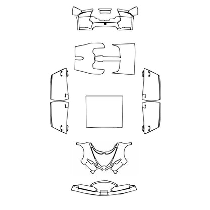 Pre-Cut PPF Bugatti Chiron Chiron Sport 2020 - PPF-Kits