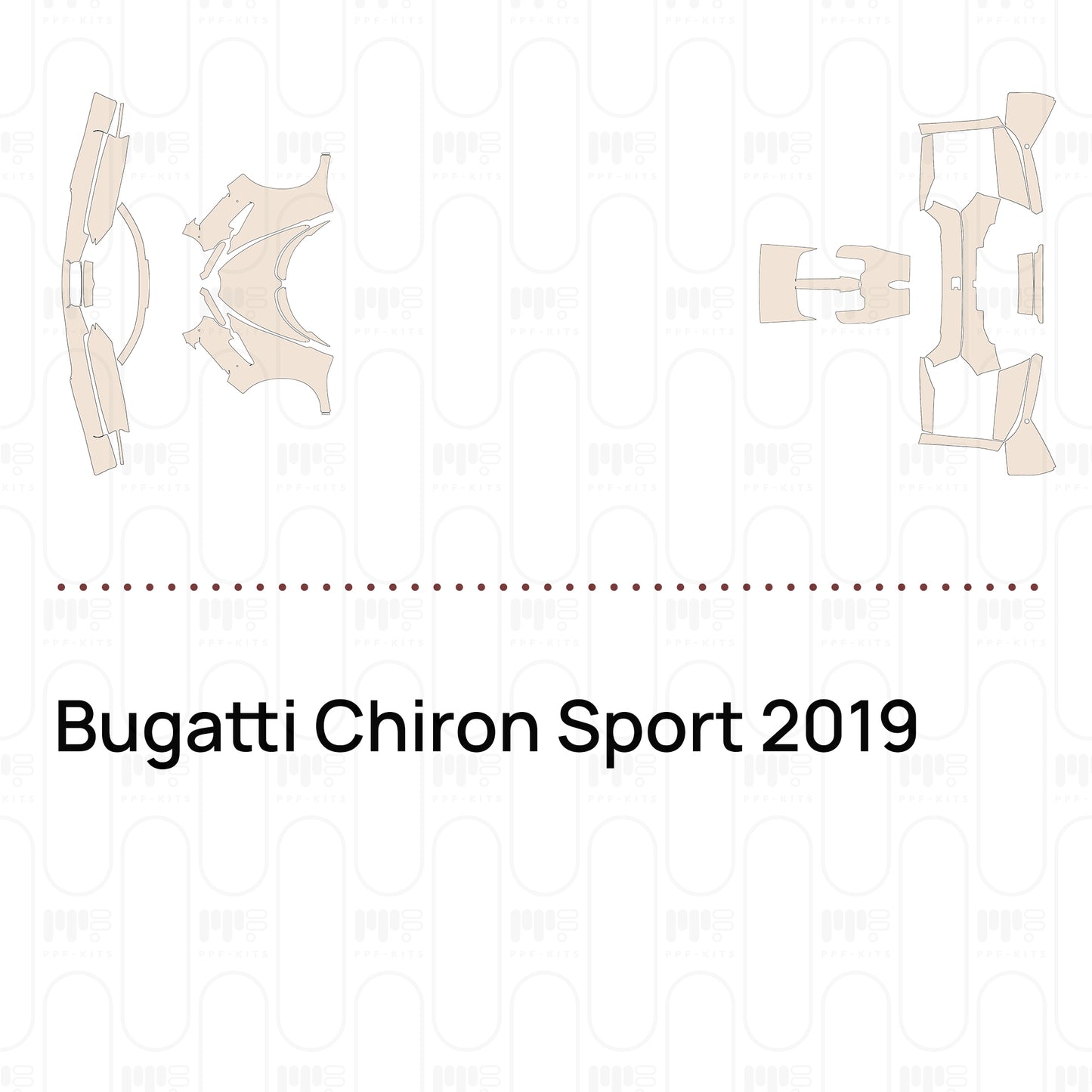 PPF precortado Bugatti Chiron Sport 2019