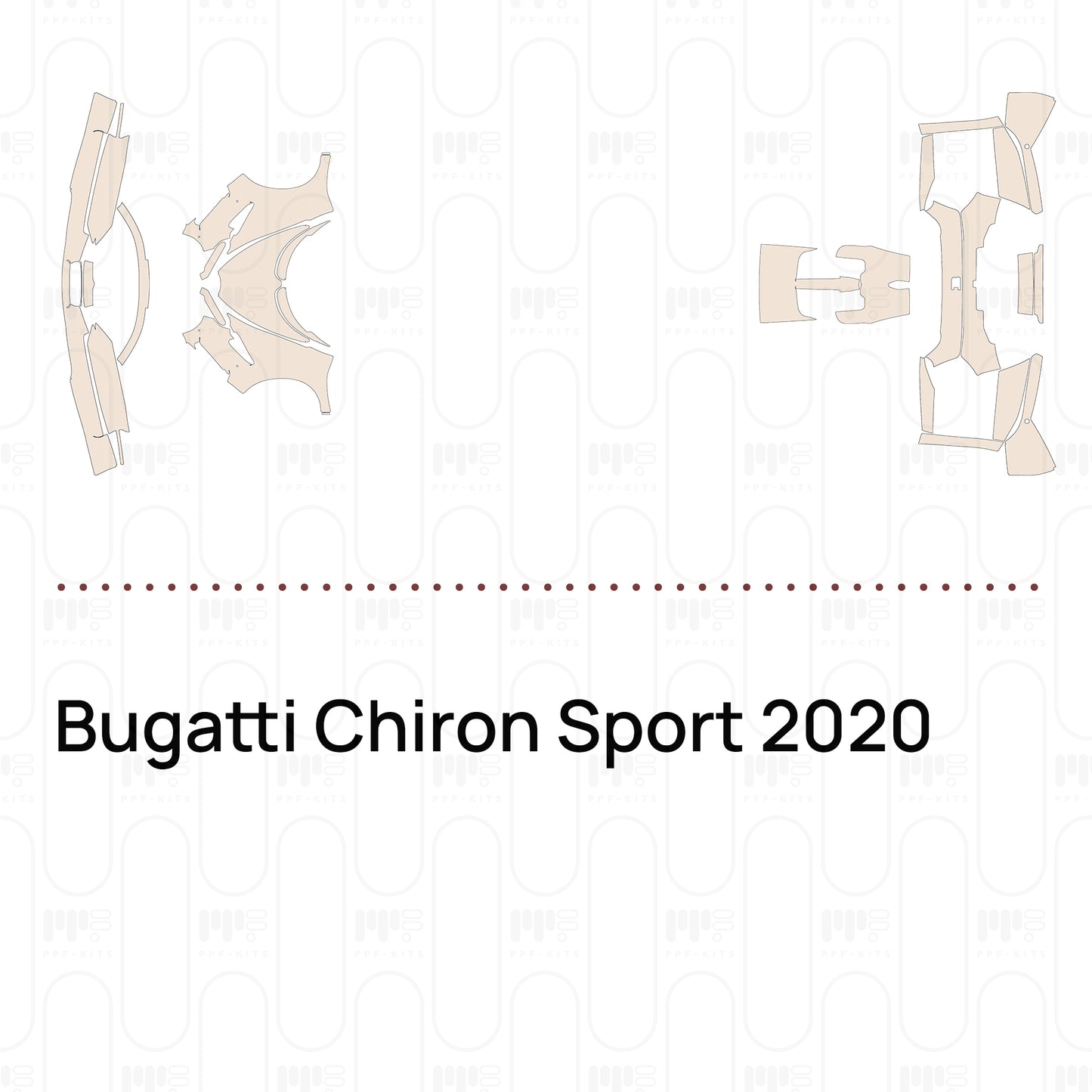 PPF precortado Bugatti Chiron Sport 2020