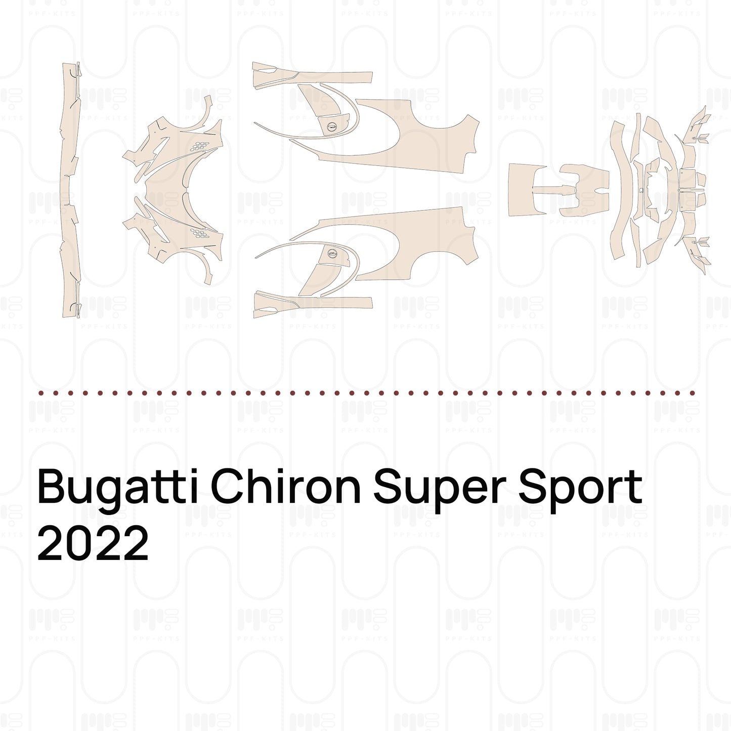 PPF precortado Bugatti Chiron Super Sport 2022