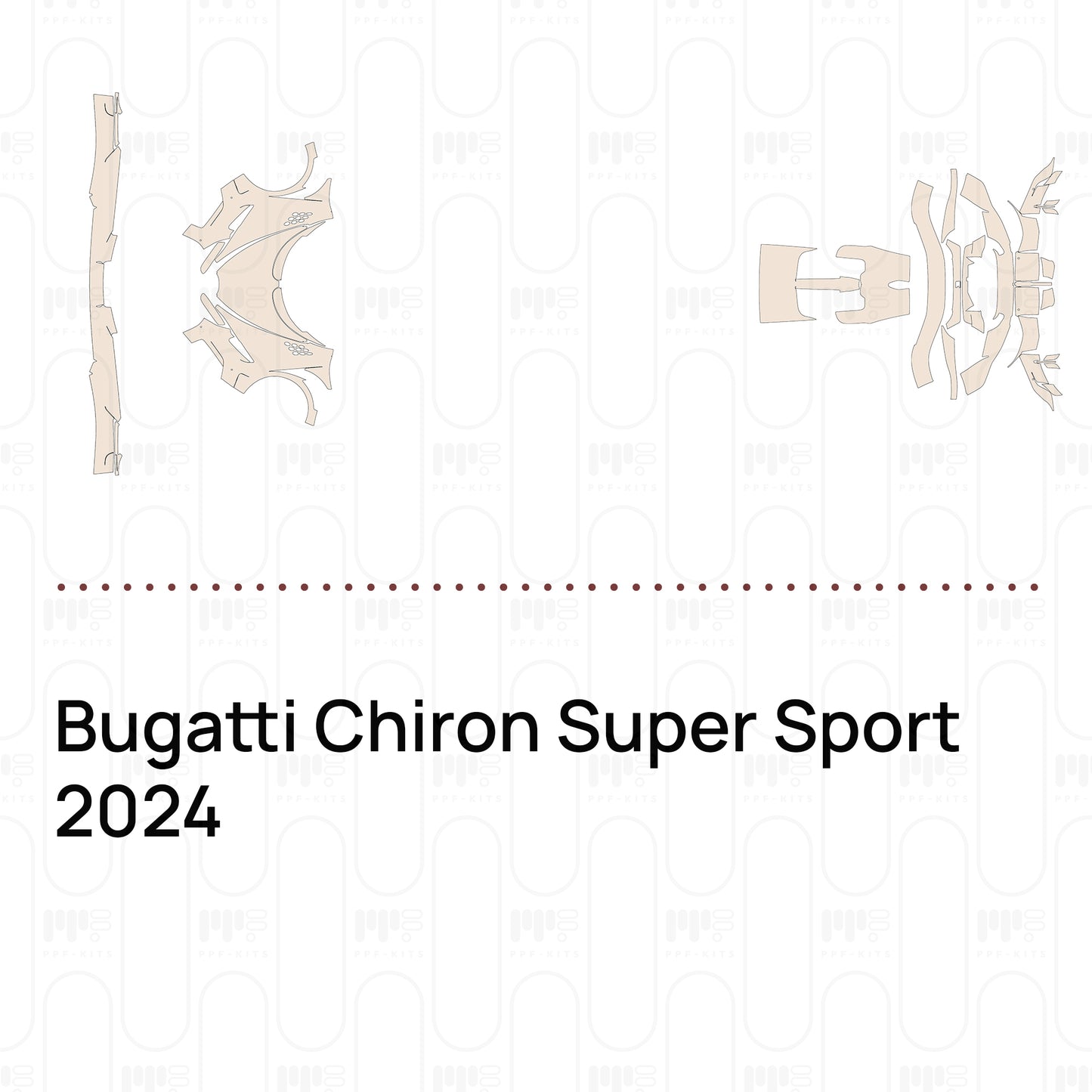 PPF precortado Bugatti Chiron Super Sport 2024
