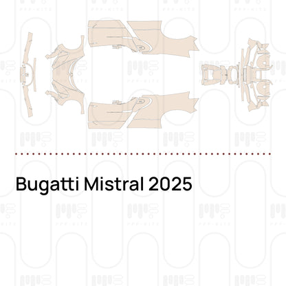PPF precortado Bugatti Mistral 2025