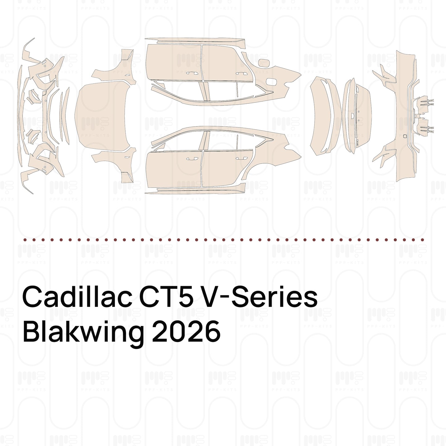 PPF precortado Cadillac CT5 V-Series Blakwing 2026