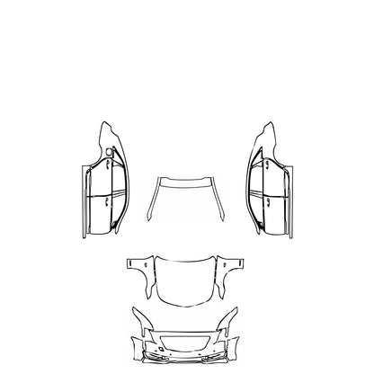 Pre-Cut PPF Cadillac CT6 Base 2018 - PPF-Kits