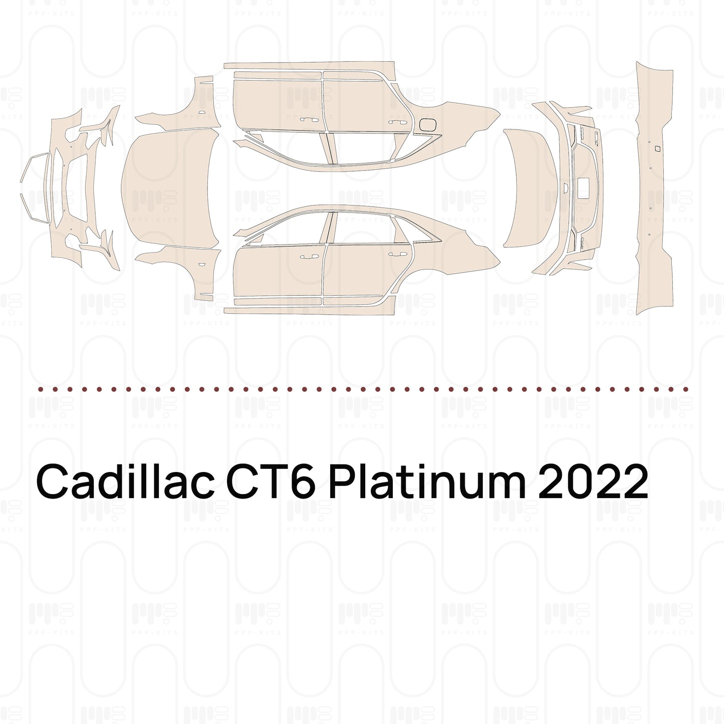 PPF precortado Cadillac CT6 Platinum 2022