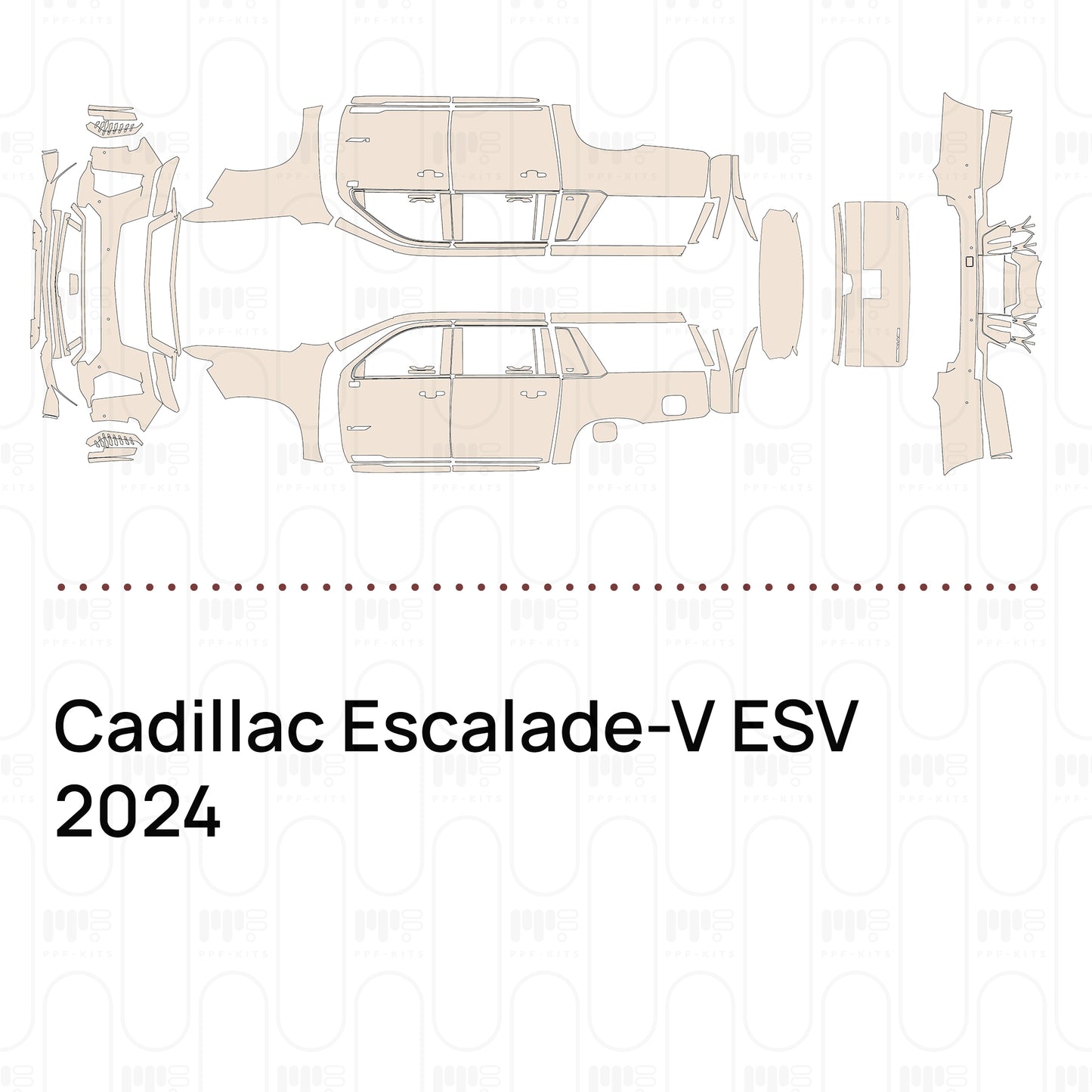 PPF precortado Cadillac Escalade-V ESV 2024