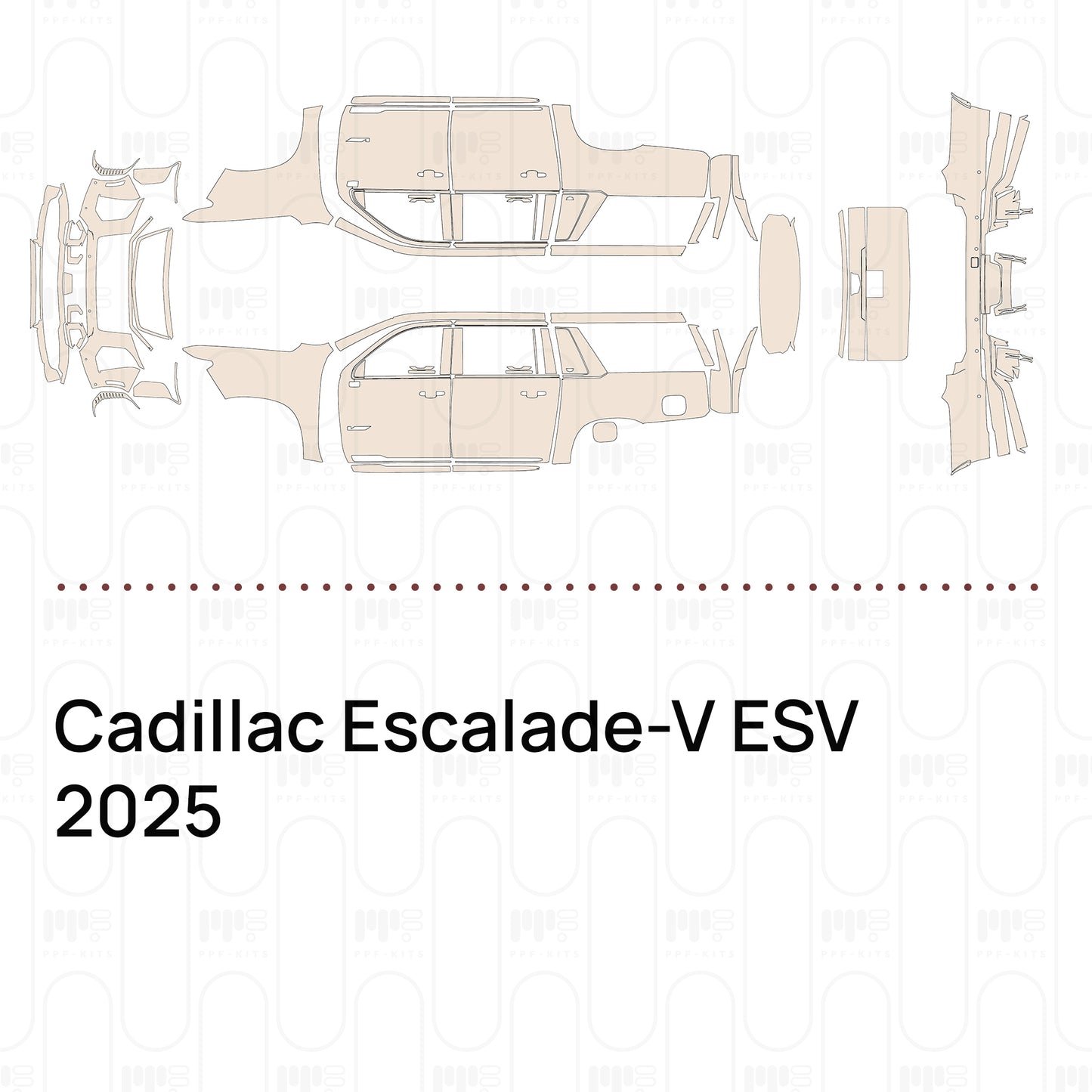 PPF precortado Cadillac Escalade-V ESV 2025