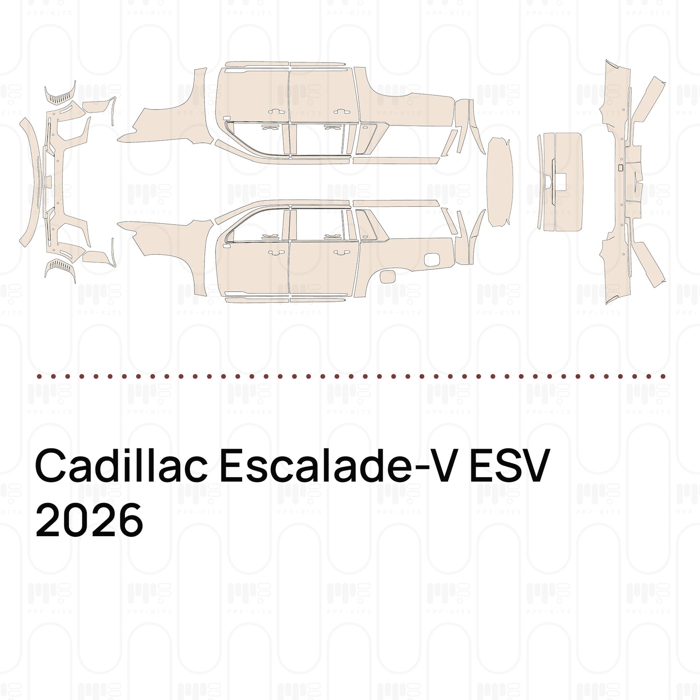 PPF precortado Cadillac Escalade-V ESV 2026