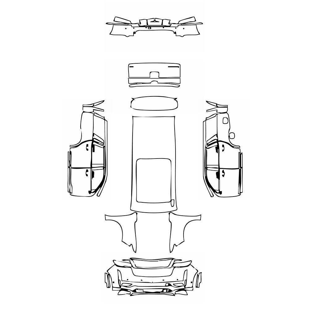 Pre-Cut PPF Cadillac Escalade Standard Wheelbase 2021 - PPF-Kits