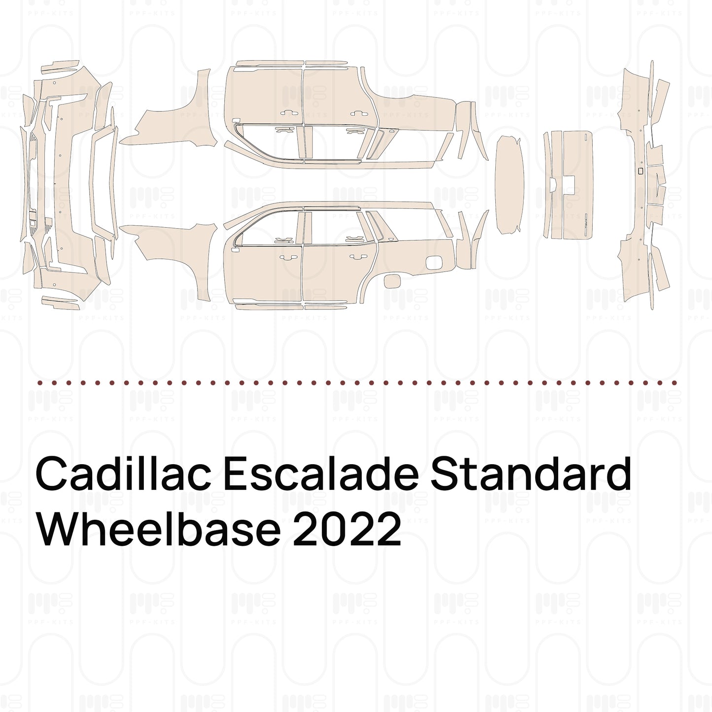 PPF precortado Cadillac Escalade Standard Wheelbase 2022