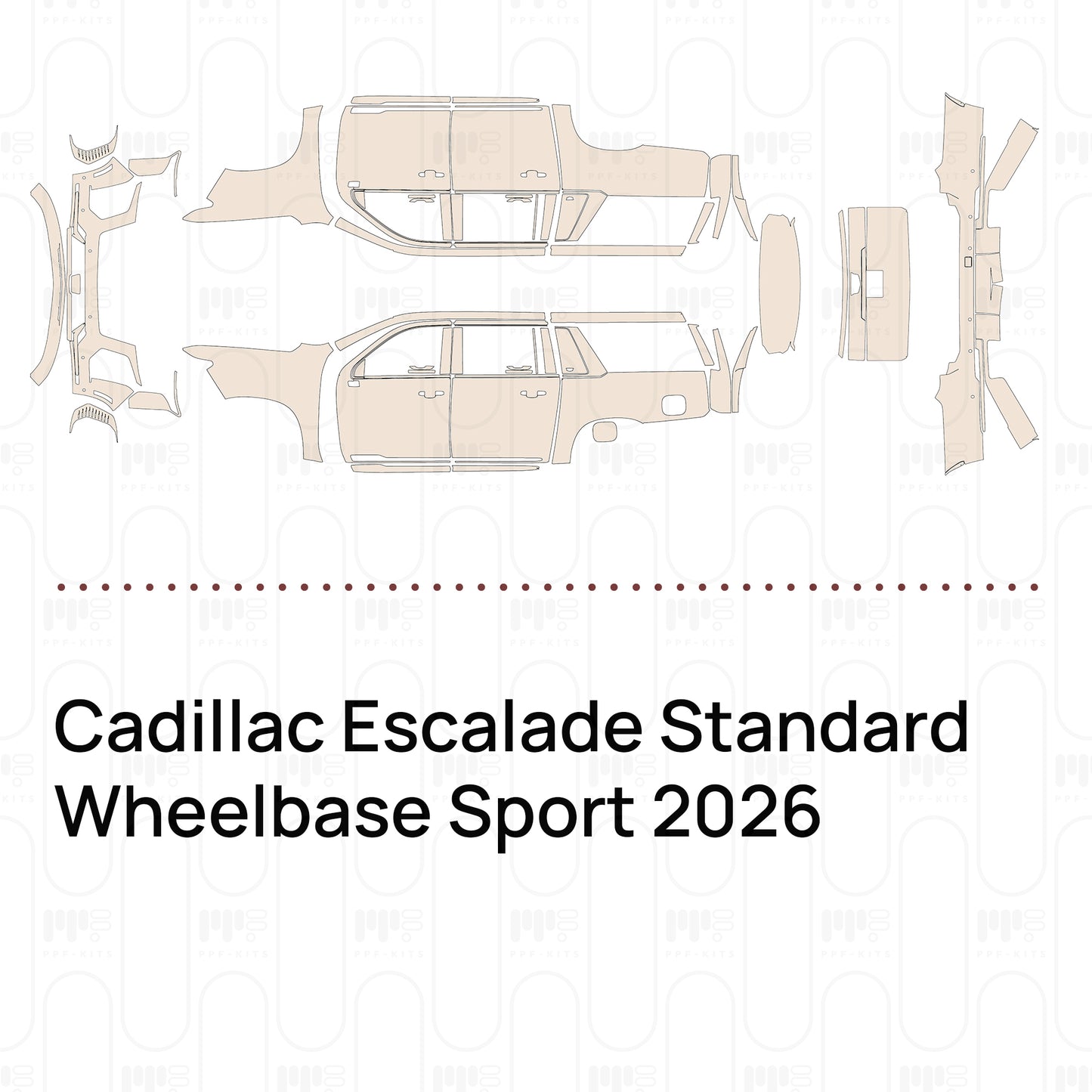 PPF precortado Cadillac Escalade Standard Wheelbase Sport 2026
