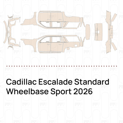 PPF precortado Cadillac Escalade Standard Wheelbase Sport 2026