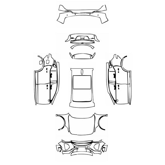 Pre-Cut PPF Cadillac GT4 2024 - PPF-Kits