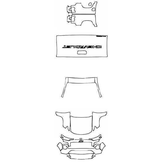Pre-Cut PPF Chevrolet Colorado Crew Cab Z71 2025 - PPF-Kits