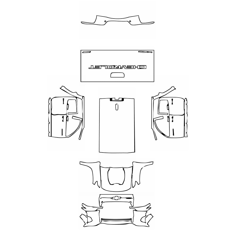 Pre-Cut PPF Chevrolet Colorado Crew Cab ZR2 2023 - PPF-Kits