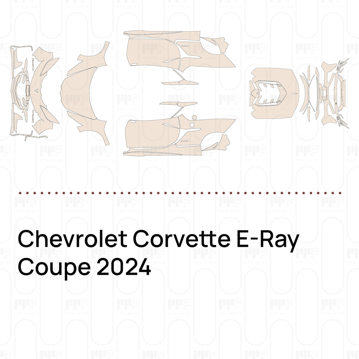 Pre-Cut PPF Chevrolet Corvette E-Ray Coupe 2024