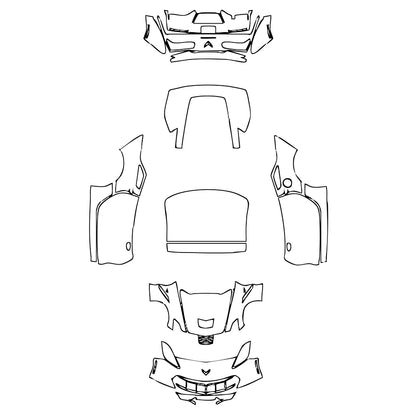 Pre-Cut PPF Chevrolet Corvette Stingray Coupe 2018 - PPF-Kits