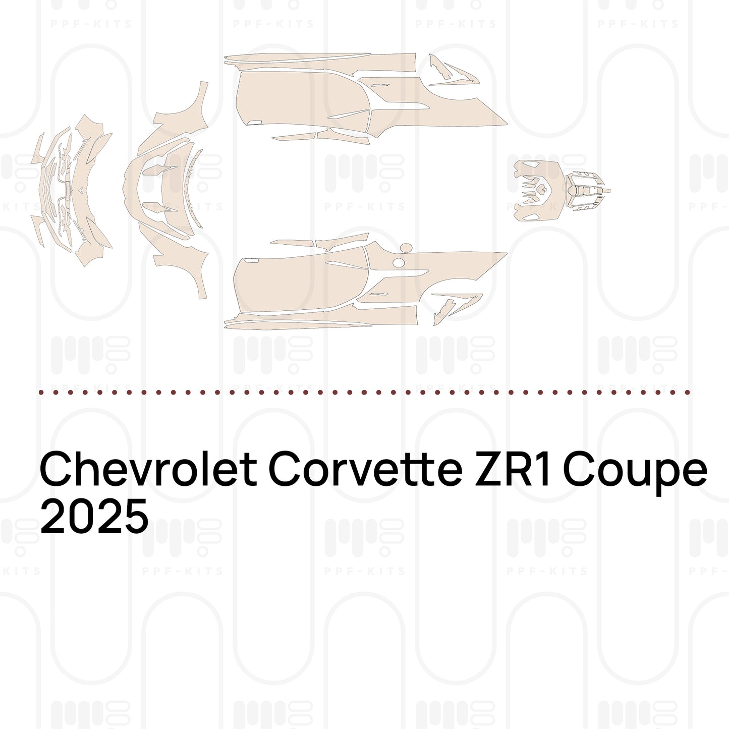 PPF precortado Chevrolet Corvette ZR1 Coupe 2025