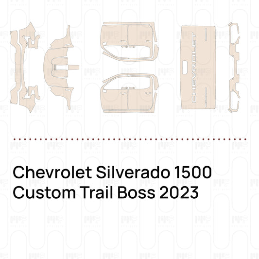 Pre-Cut PPF Chevrolet Silverado 1500 Custom Trail Boss 2023