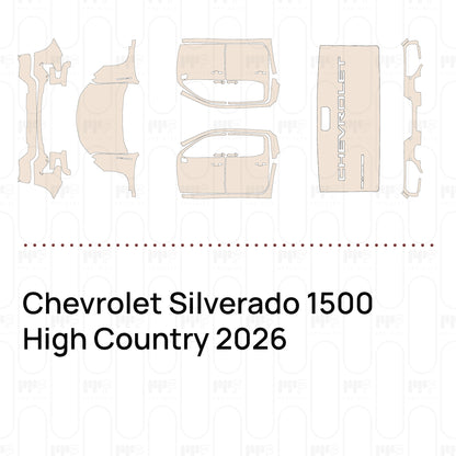 PPF precortado Chevrolet Silverado 1500 High Country 2026