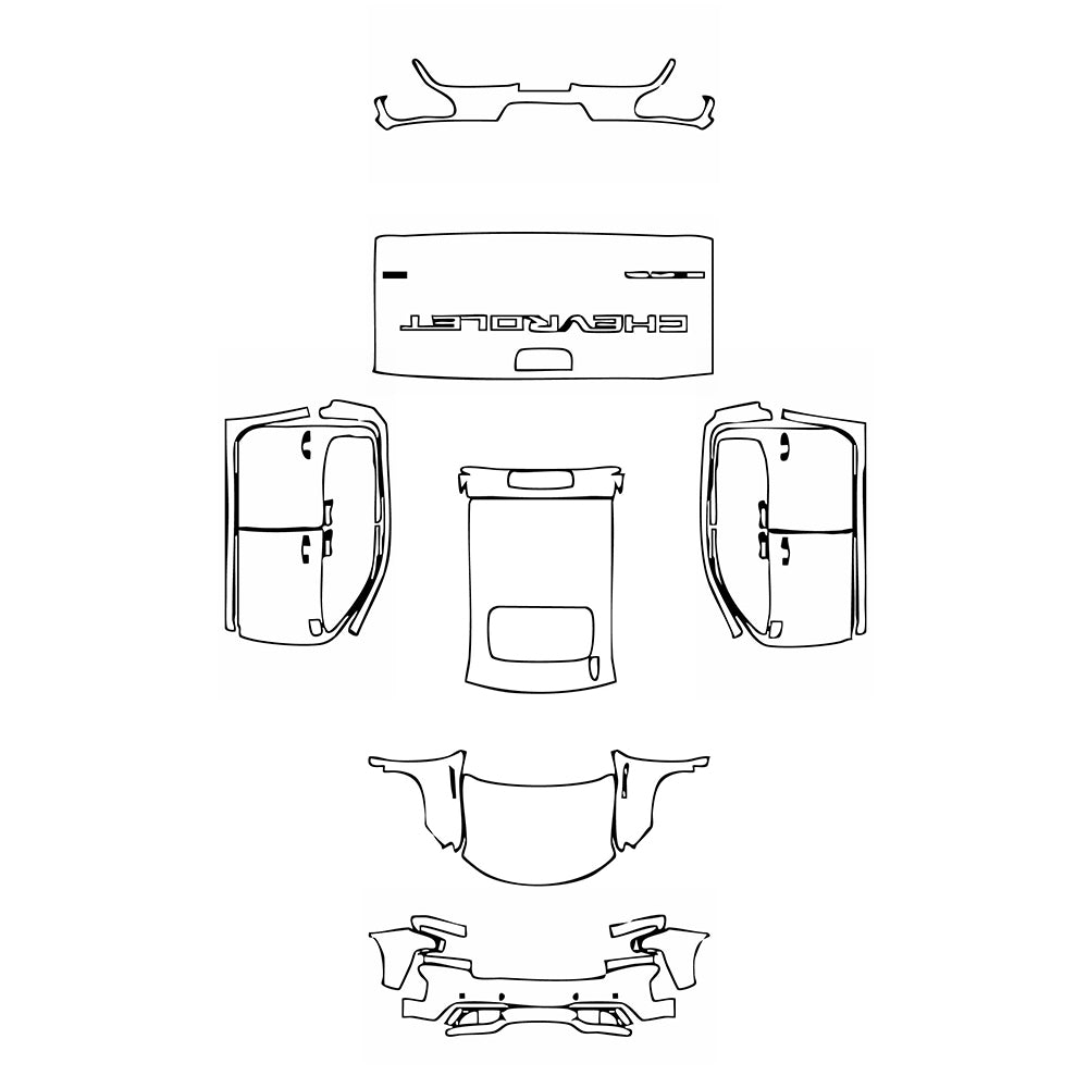 Pre-Cut PPF Chevrolet Silverado 1500 LTZ 2019 - PPF-Kits