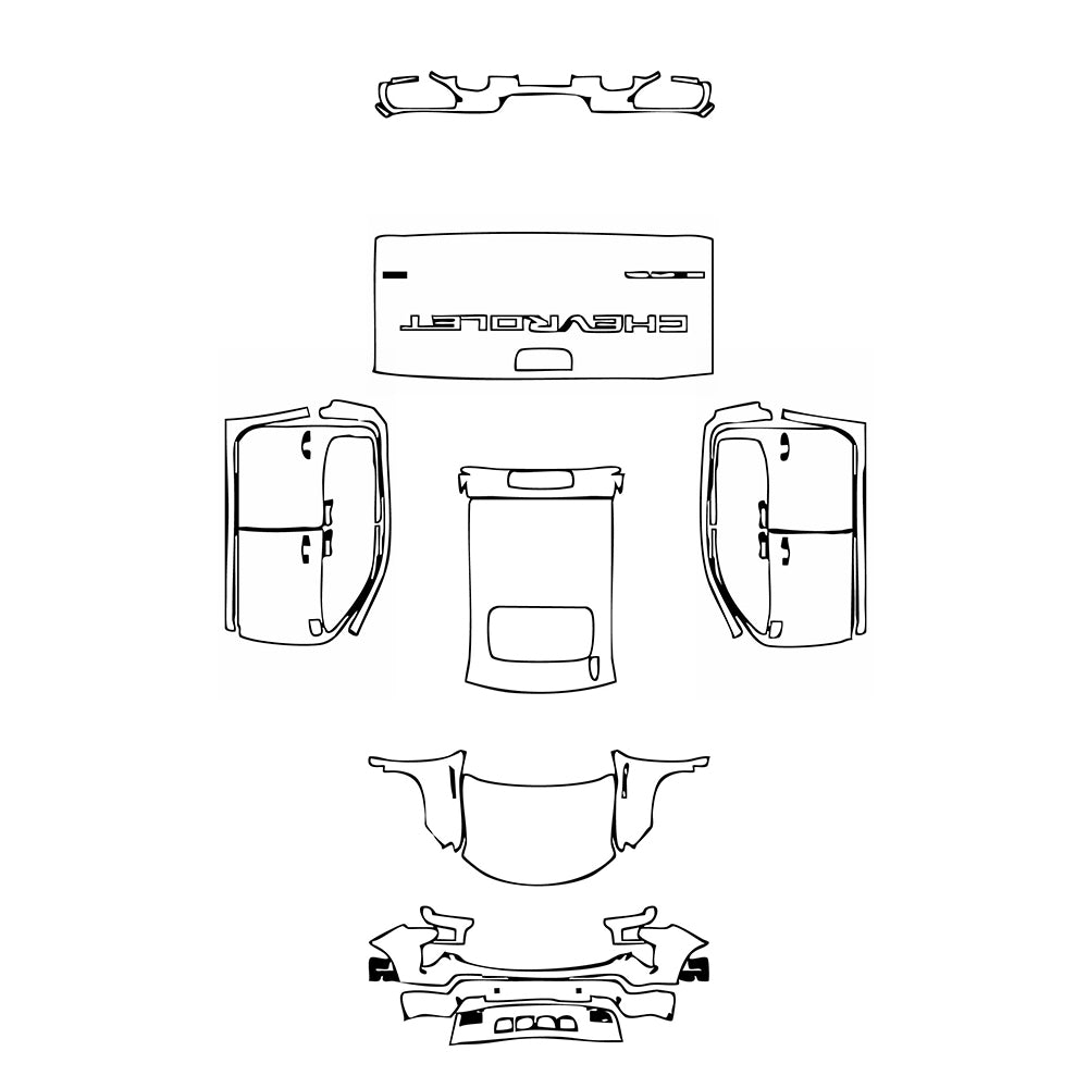 Pre-Cut PPF Chevrolet Silverado 1500 LTZ 2025 - PPF-Kits