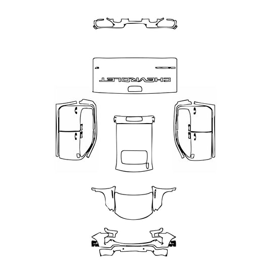 Pre-Cut PPF Chevrolet Silverado 1500 LT 2022 - PPF-Kits