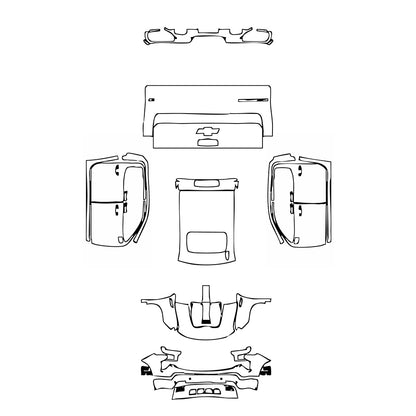 Pre-Cut PPF Chevrolet Silverado 1500 LT Trail Boss 2022 - PPF-Kits