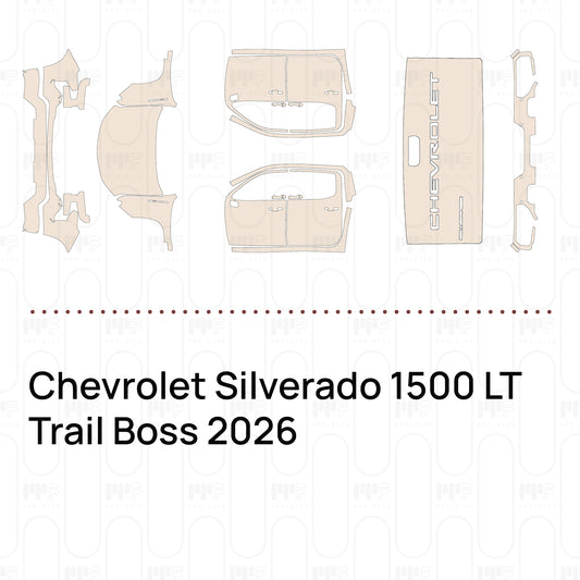 PPF precortado Chevrolet Silverado 1500 LT Trail Boss 2026