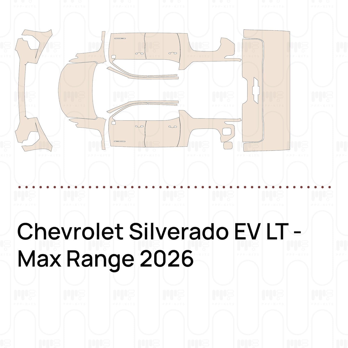 Pre-Cut PPF Chevrolet Silverado EV LT - Max Range 2026