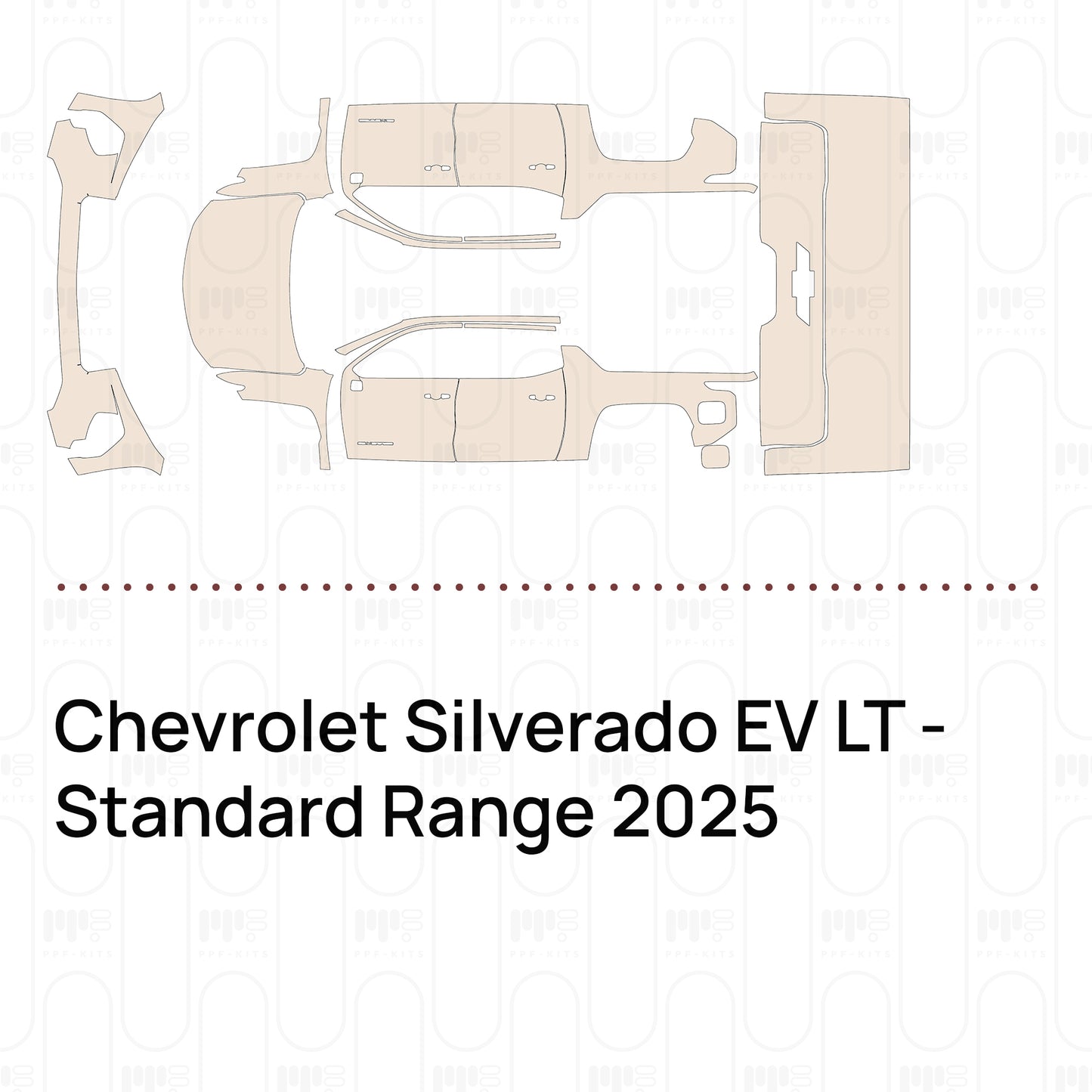 Pre-Cut PPF Chevrolet Silverado EV LT - Standard Range 2025