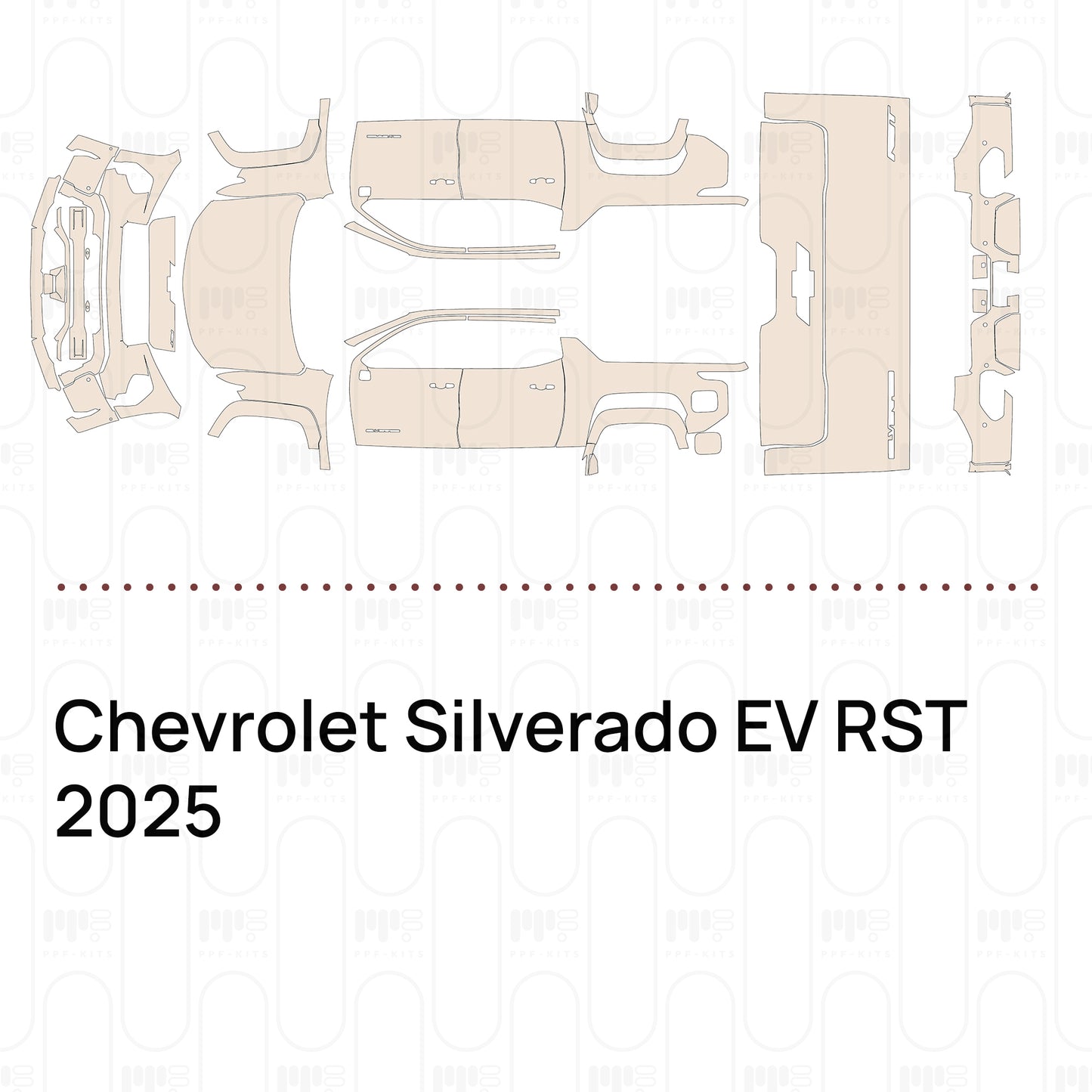 PPF precortado Chevrolet Silverado EV RST 2025