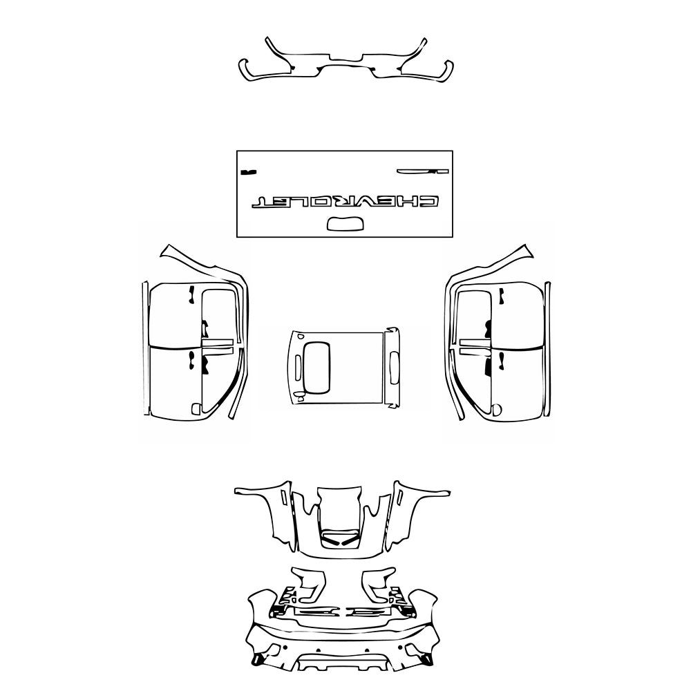 Pre-Cut PPF Chevrolet Silverado HD 2500 HD HIGH COUNTRY 2024 - PPF-Kits