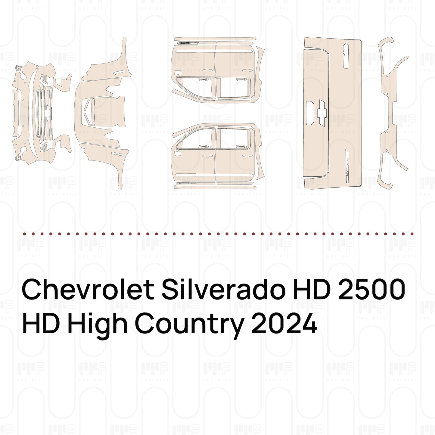 PPF precortado Chevrolet Silverado HD 2500 HD High Country 2024