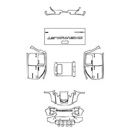 Pre-Cut PPF Chevrolet Silverado HD 2500 HD LTZ 2022 - PPF-Kits