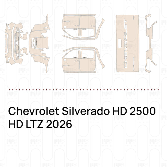 PPF precortado Chevrolet Silverado HD 2500 HD LTZ 2026