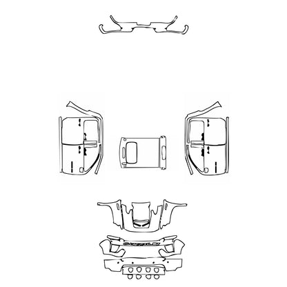 Pre-Cut PPF Chevrolet Silverado HD 2500 HD LT 2021 - PPF-Kits