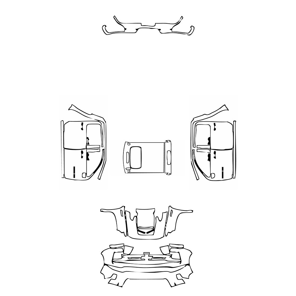 Pre-Cut PPF Chevrolet Silverado HD 2500 HD LT 2024 - PPF-Kits