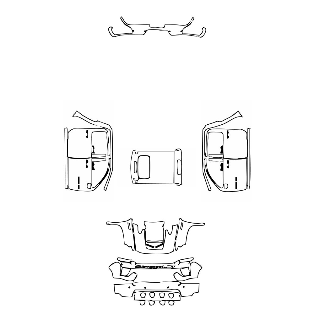 Pre-Cut PPF Chevrolet Silverado HD 2500 HD WT 2022 - PPF-Kits