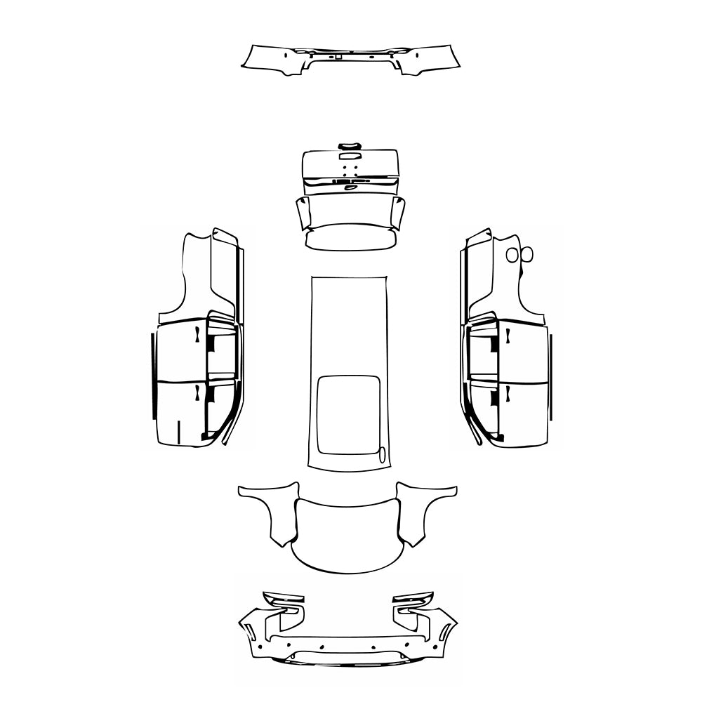 Pre-Cut PPF Chevrolet Suburban RST 2025 - PPF-Kits