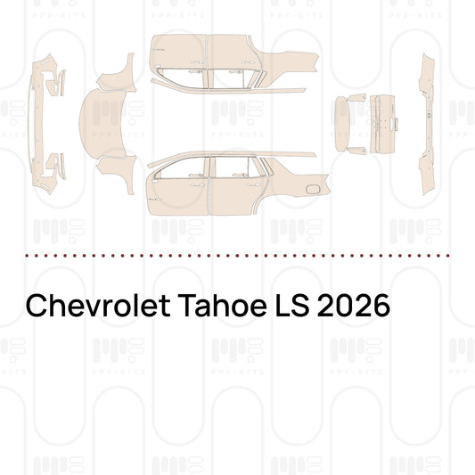 Chevrolet Tahoe LS 2026 – Lámina de protección PPF precortada