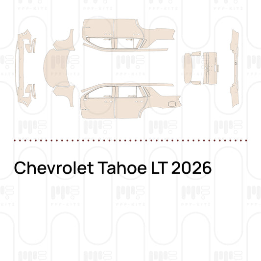 Chevrolet Tahoe LT 2026 – Lámina de protección PPF precortada