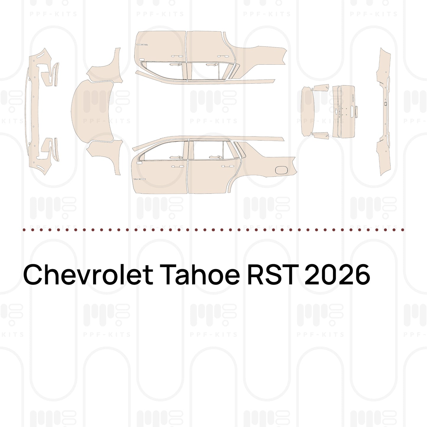 PPF precortado Chevrolet Tahoe RST 2026