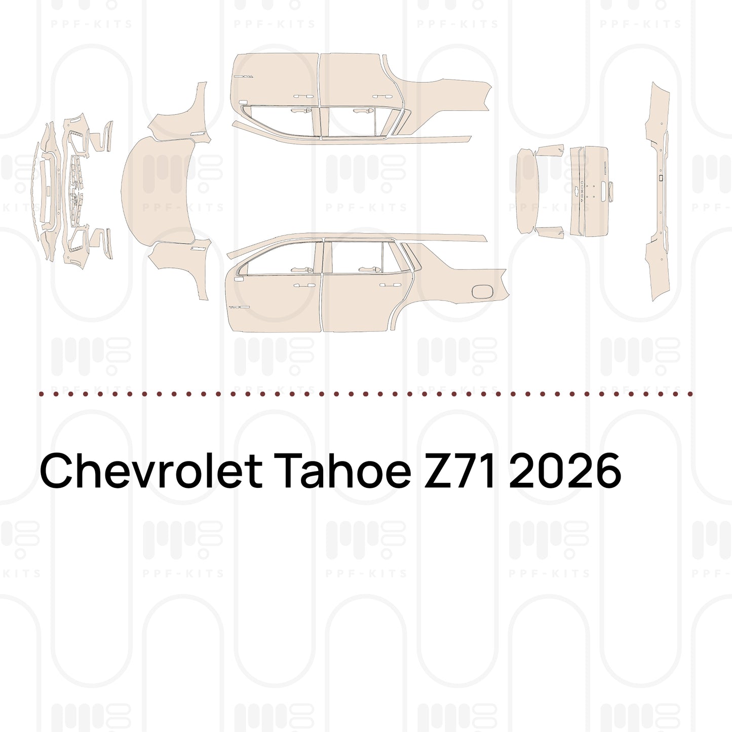 PPF precortado Chevrolet Tahoe Z71 2026