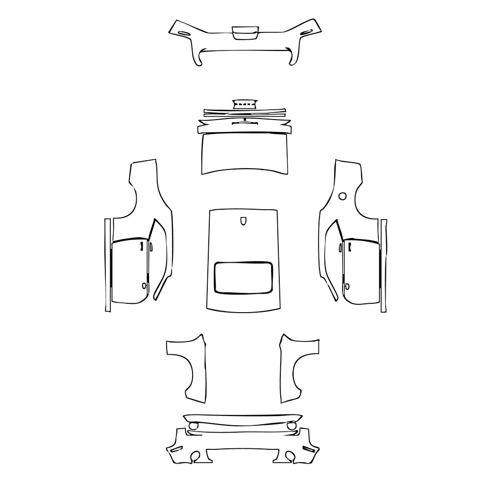 Pre-Cut PPF Dodge Challenger Standard body GT 2022 - PPF-Kits