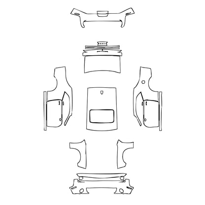 Pre-Cut PPF Dodge Challenger Standard body GT 2022 - PPF-Kits