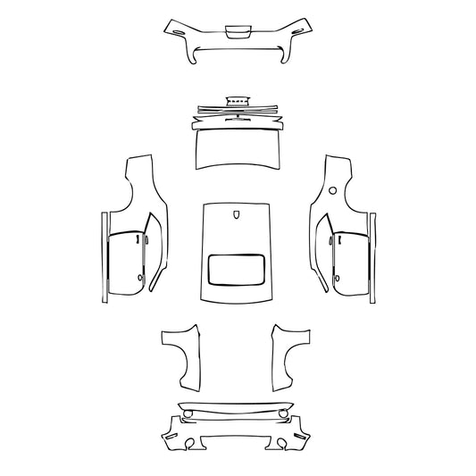 Pre-Cut PPF Dodge Challenger Standard body R T 2019 - PPF-Kits