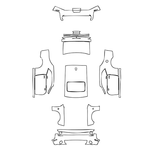 Pre-Cut PPF Dodge Challenger Standard body R T SCAT PACK 2023 - PPF-Kits