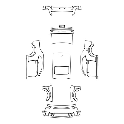 Pre-Cut PPF Dodge Challenger Widebody R T SCAT PACK 2021 - PPF-Kits
