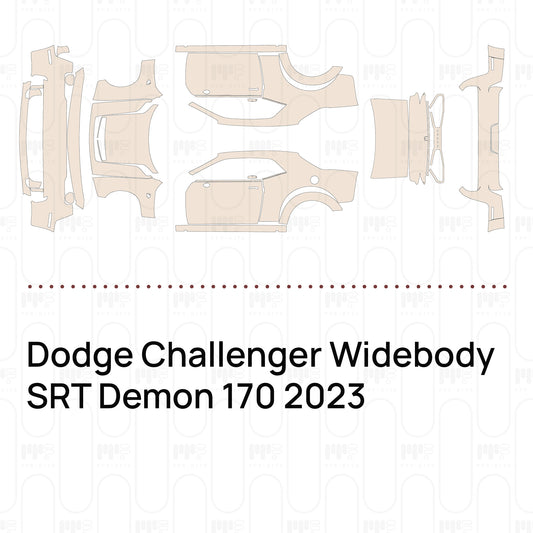 PPF precortado Dodge Challenger Widebody SRT Demon 170 2023